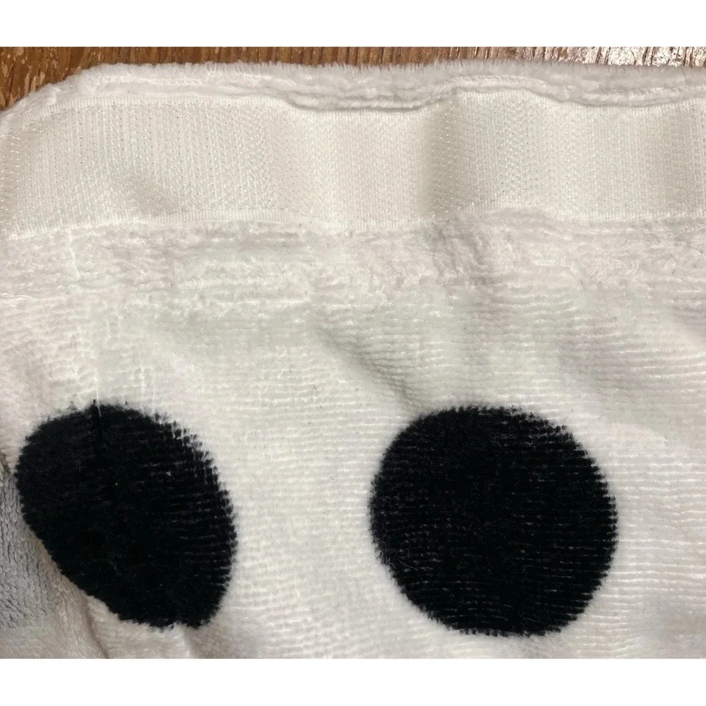 Victoria's Secret PINK Polka Dot Plush Spa Bath Wrap Towel Cover Up Smiley Face